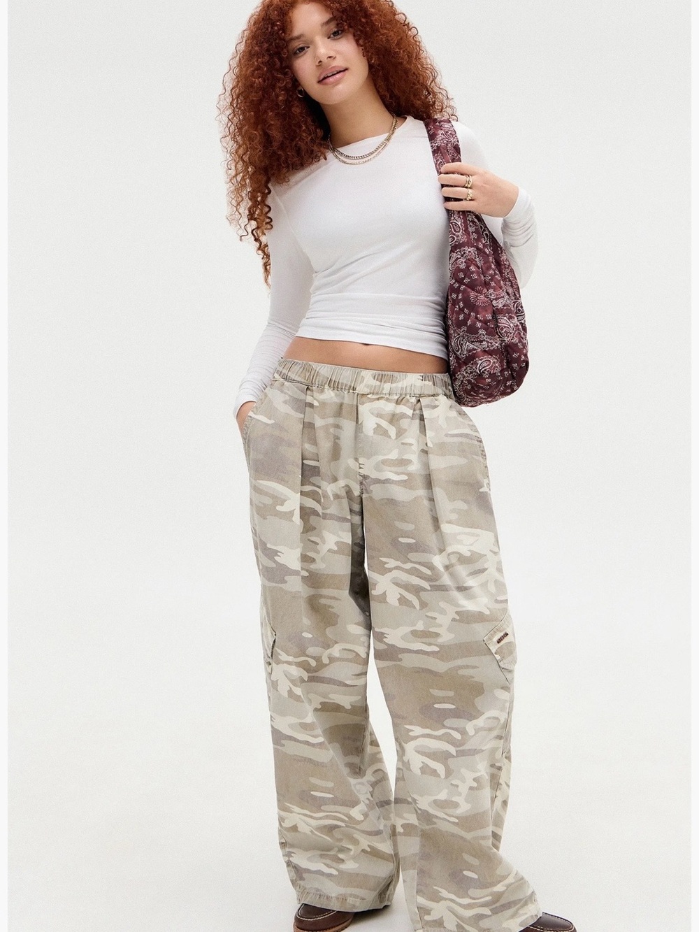 BDG Urban Outfitters Bobbi Camo Cotton Cargo Pants. Size Small